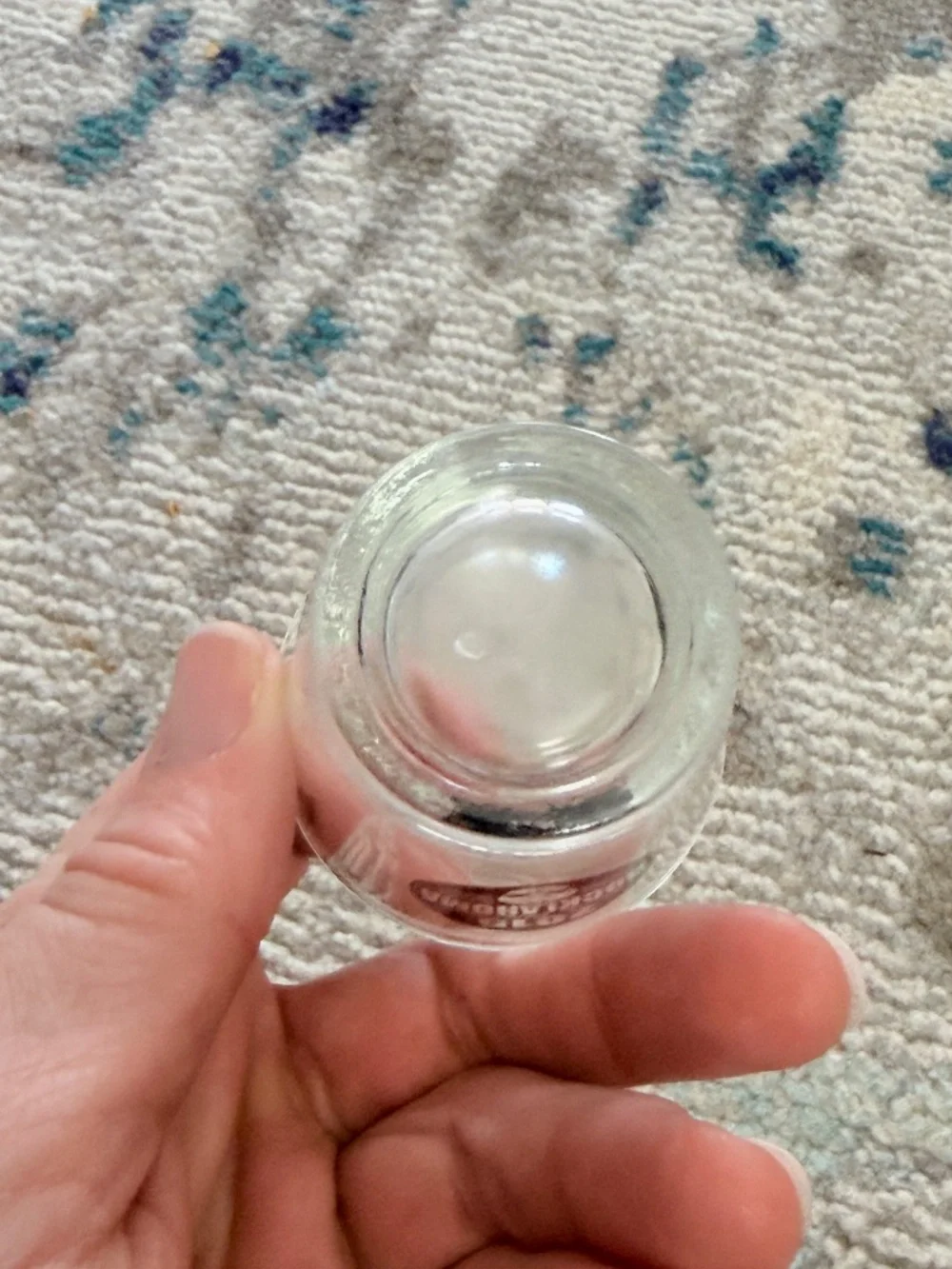 2015 Rocklahoma skull clear shot glass Rock band concert memorabilia drink ware